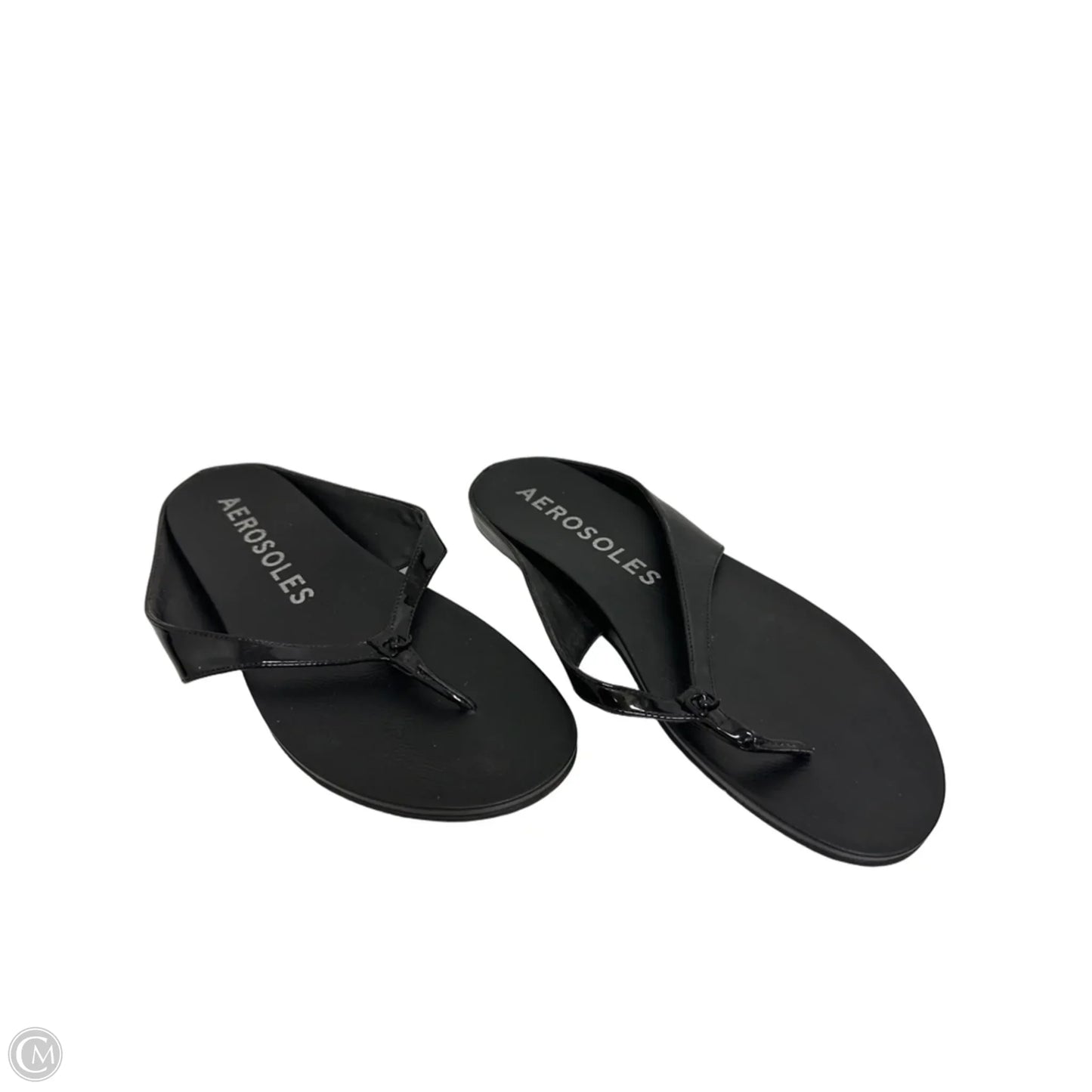 Sandals Flip Flops By Aerosoles In Black, Size: 11
