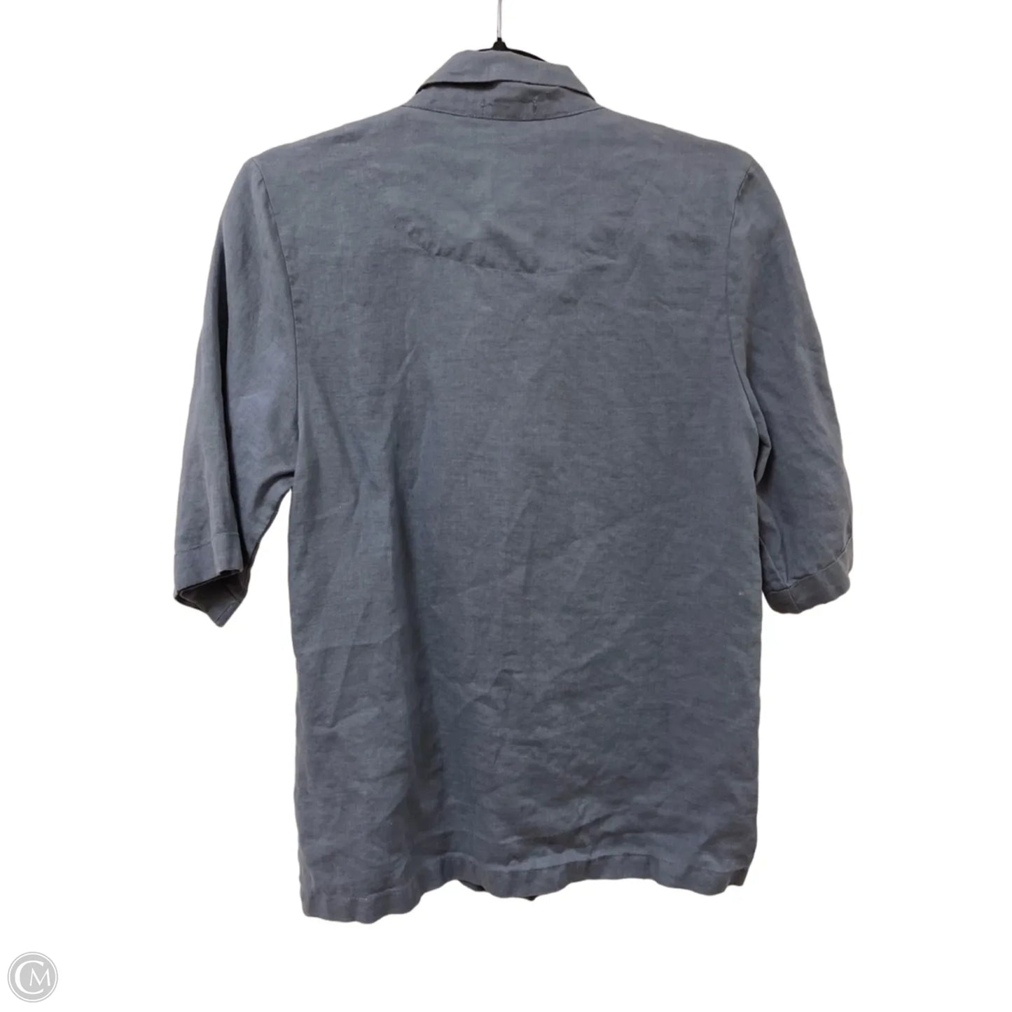 Blouse Short Sleeve By Clothes Mentor In Blue, Size: S
