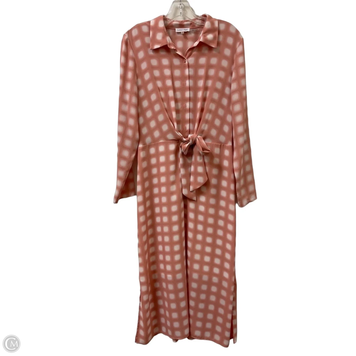 Dress Casual Maxi By Calvin Klein In Pink, Size: M