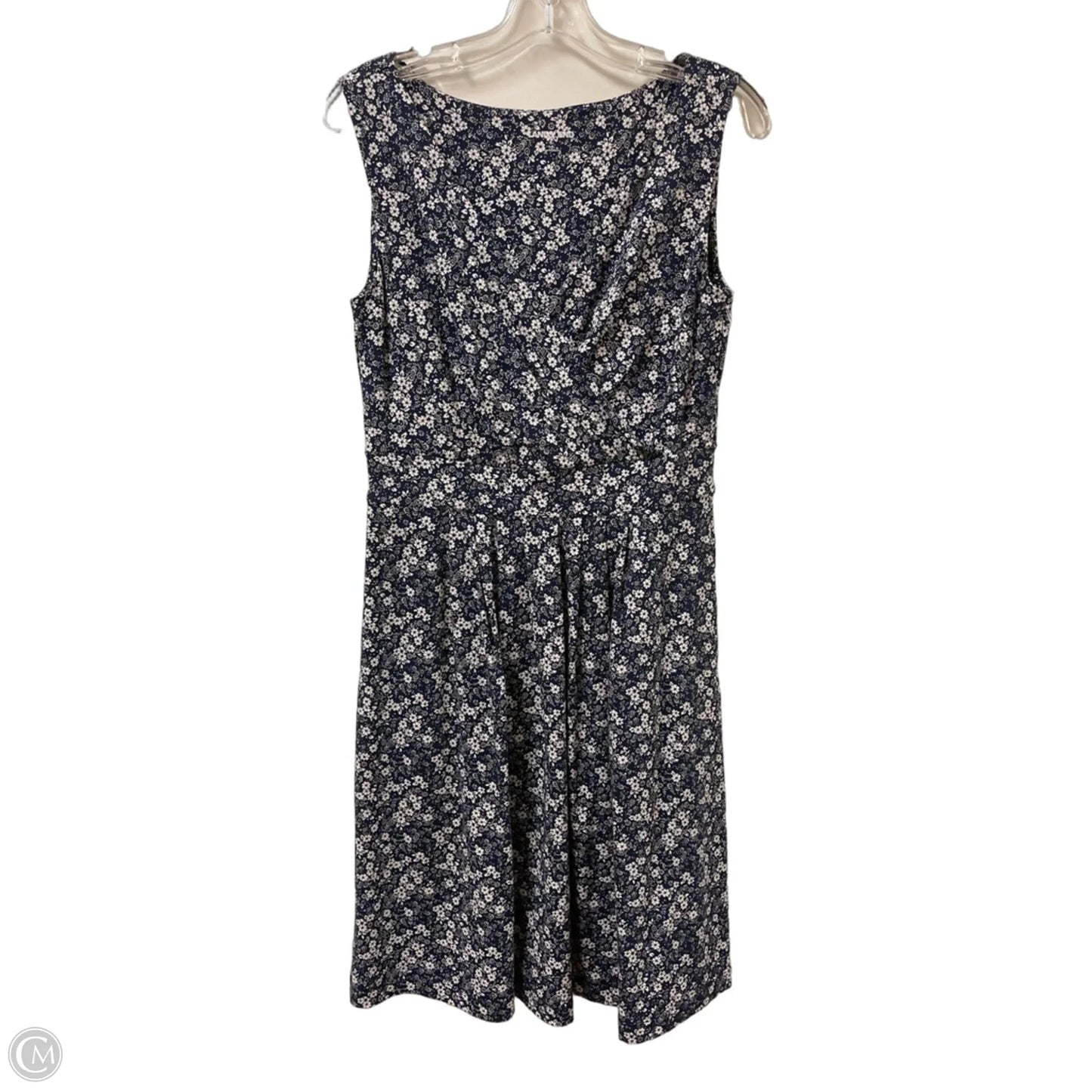 Dress Casual Midi By Lands End In Navy, Size: S