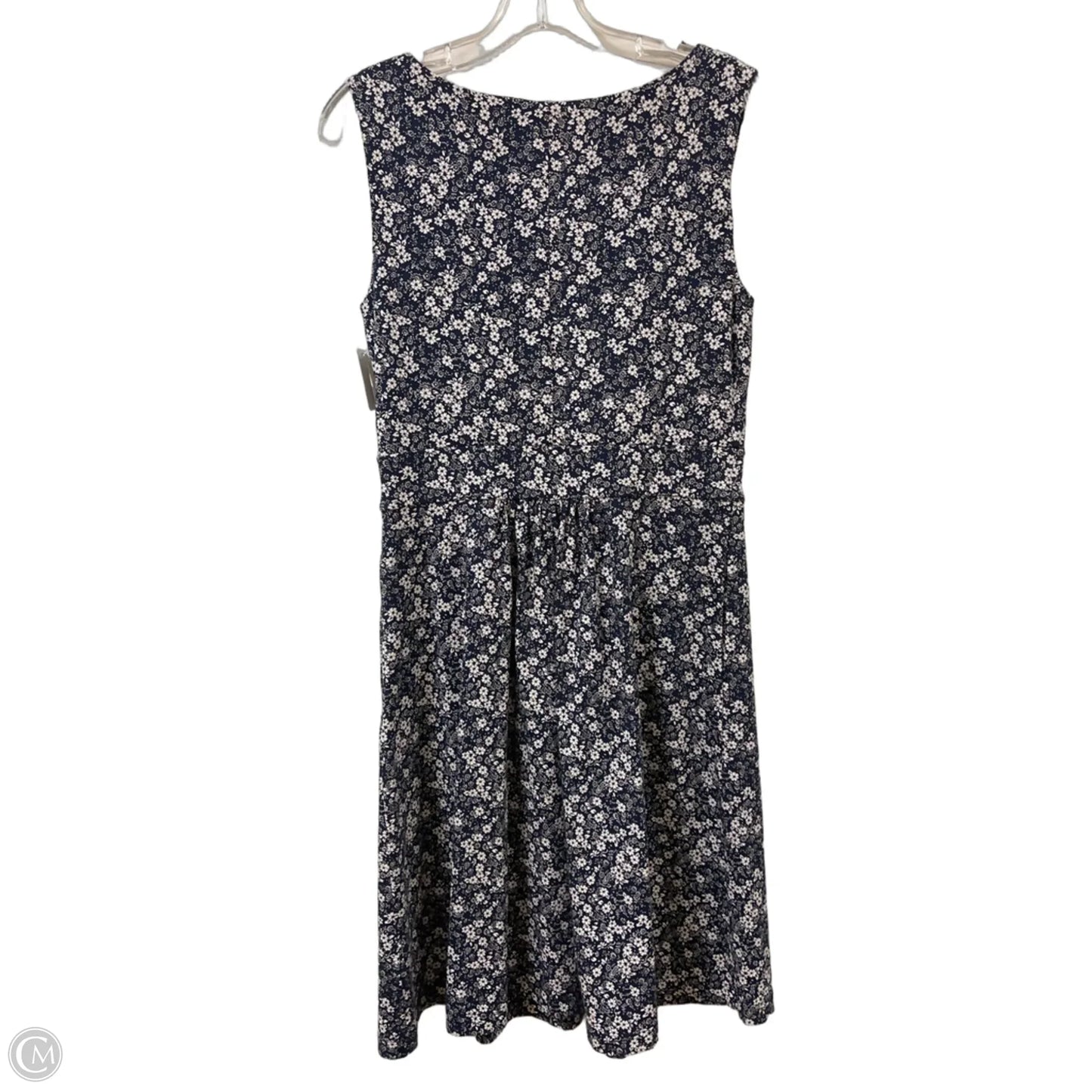 Dress Casual Midi By Lands End In Navy, Size: S