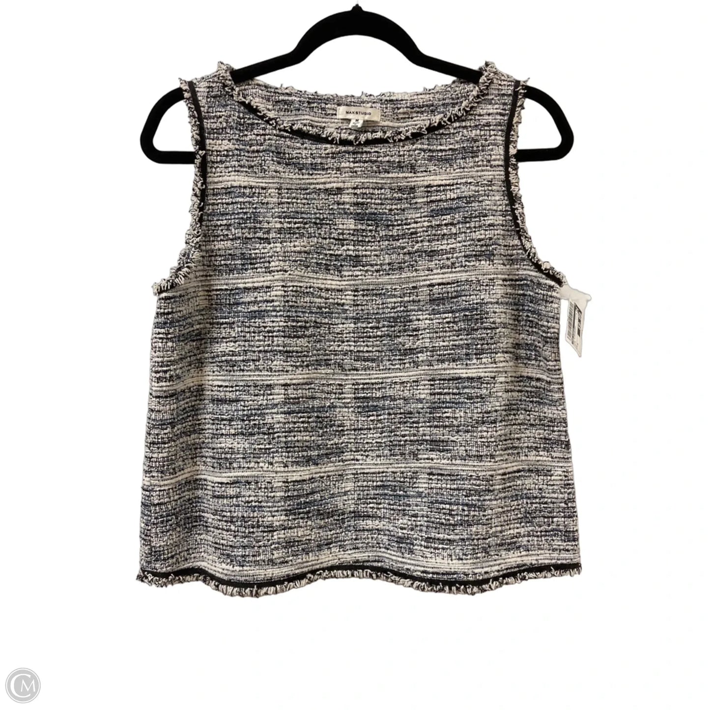 Top Sleeveless By Max Studio In Blue, Size: M