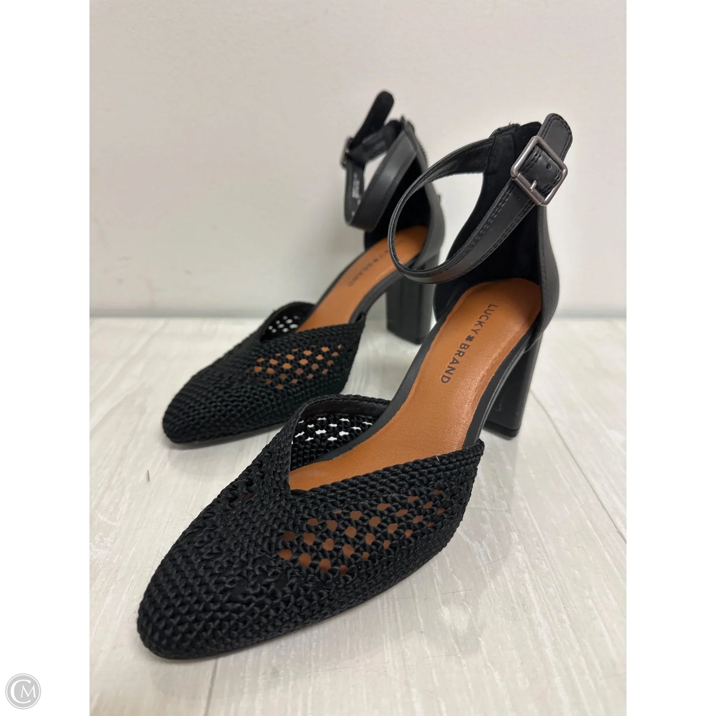 Shoes Heels Block By Lucky Brand In Black, Size: 6.5