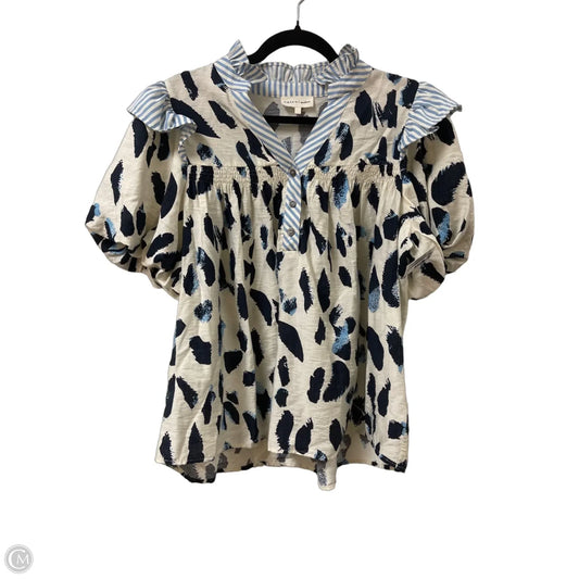 Top Short Sleeve By Entro In Navy, Size: M