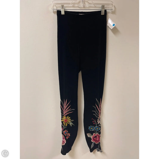 Pants Designer By Johnny Was In Black, Size: Xxs