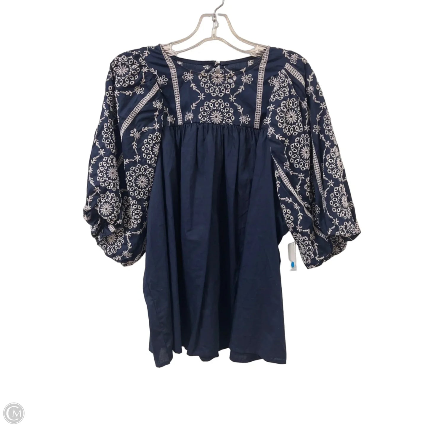 Top Long Sleeve By Crown And Ivy In Navy, Size: Xl