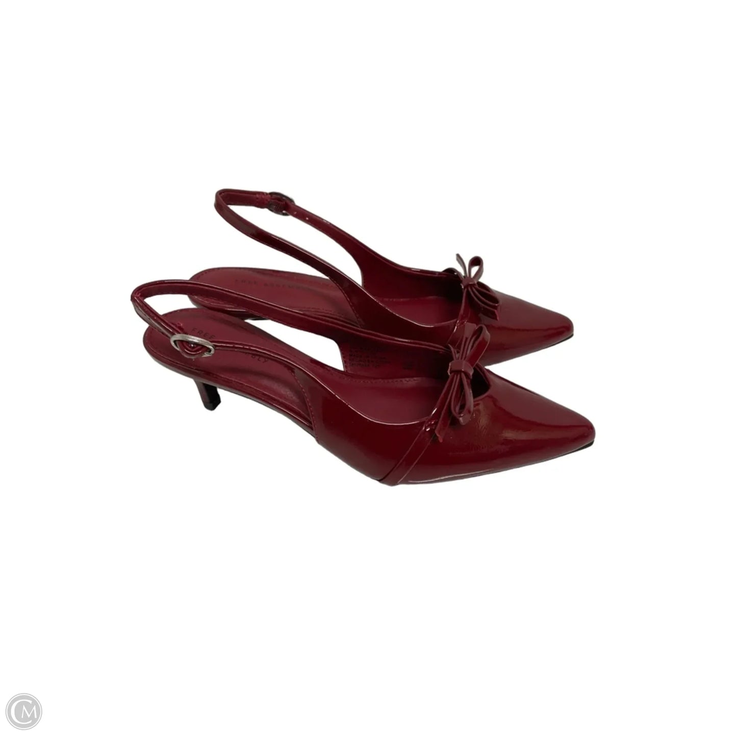 Shoes Heels Kitten By Free Assembly In Red, Size: 6