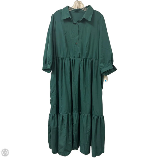 Dress Casual Maxi By Shein In Green, Size: 2x