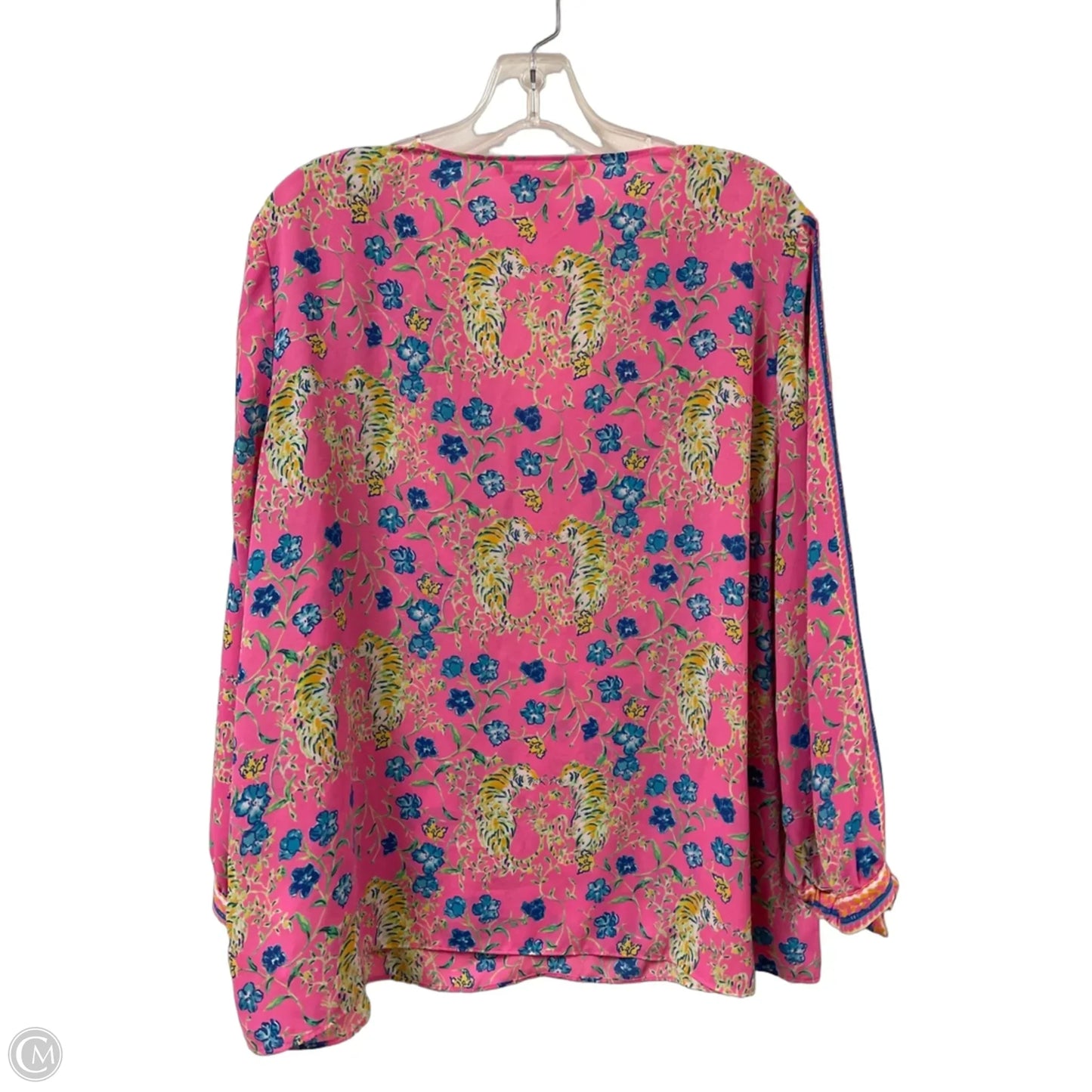 Top Long Sleeve Designer By Lilly Pulitzer In Pink, Size: Xl