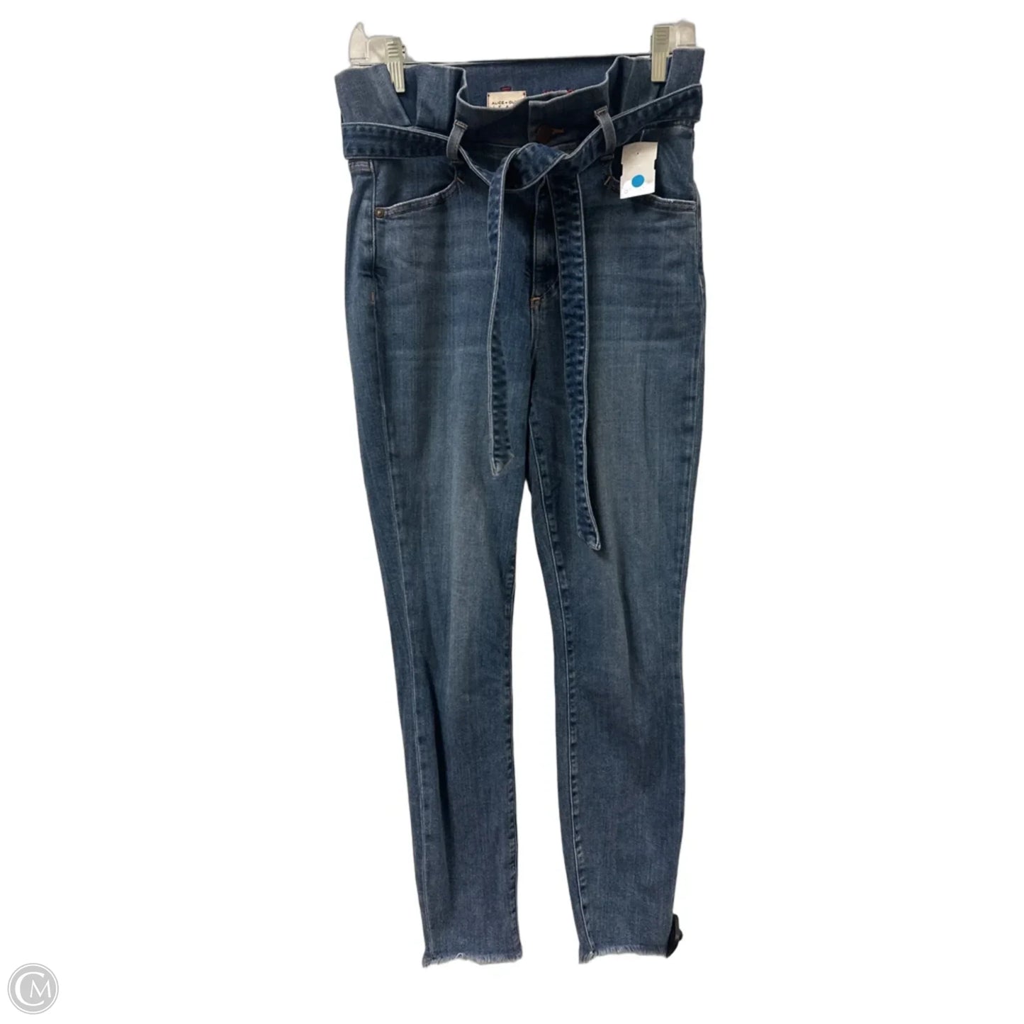 Jeans Designer By Alice + Olivia In Blue Denim, Size: 4