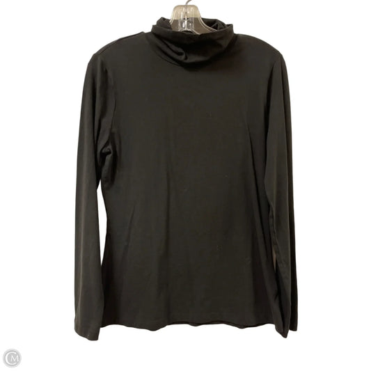 Top Long Sleeve By Time And Tru In Black, Size: M