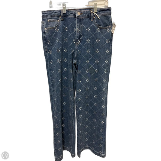 Jeans Wide Leg By Cato In Blue Denim, Size: 14