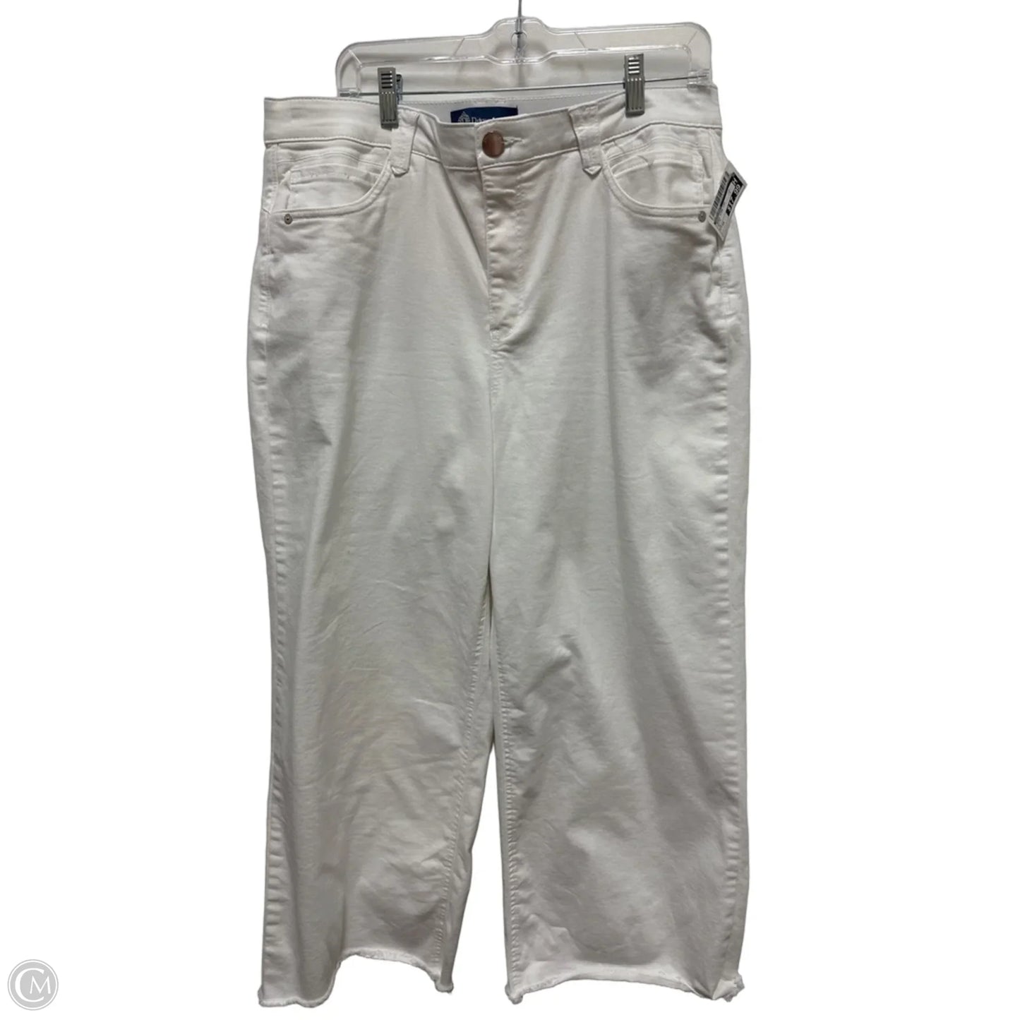 Jeans Wide Leg By Democracy In White, Size: 14