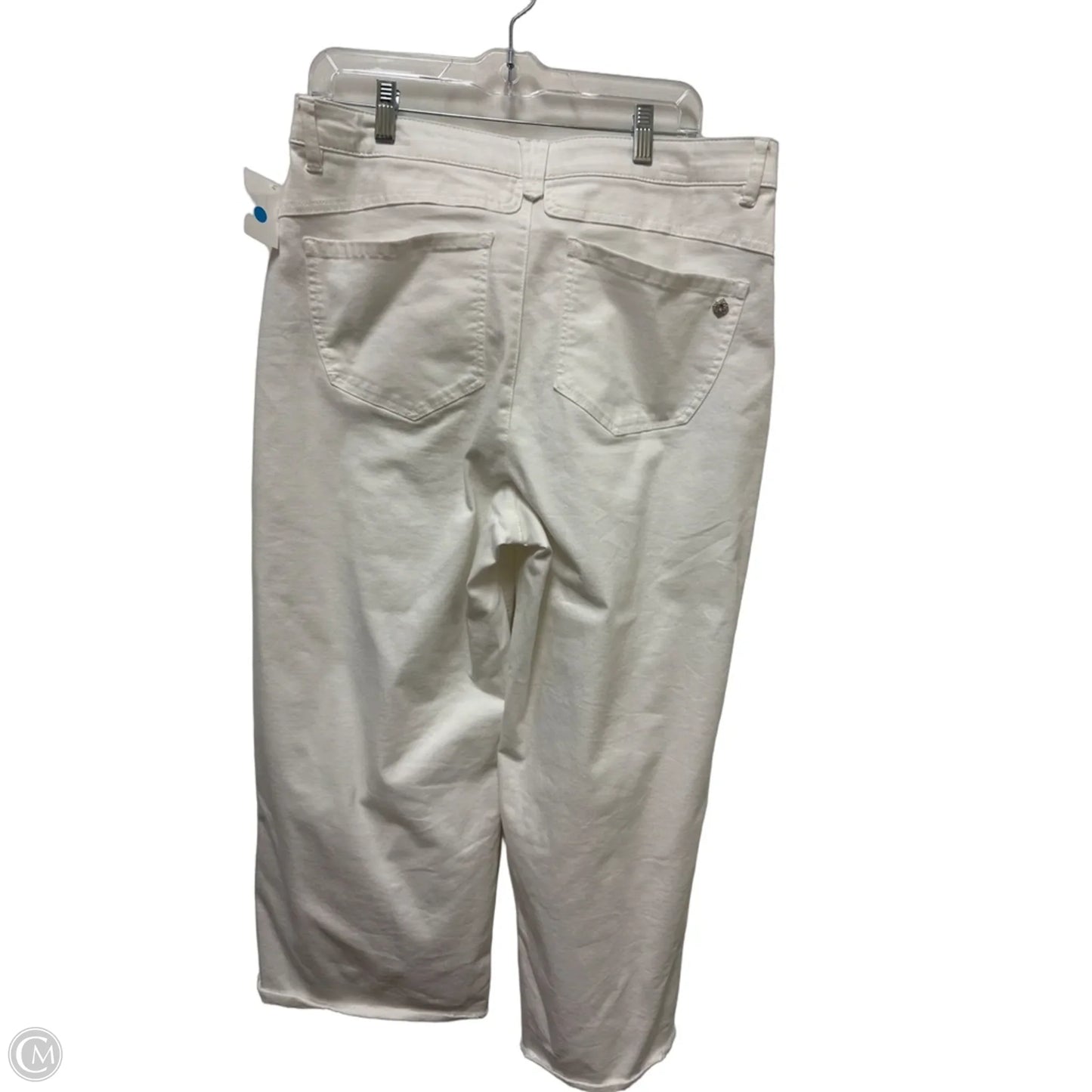 Jeans Wide Leg By Democracy In White, Size: 14