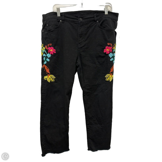 Jeans Designer By Escada In Black, Size: 14