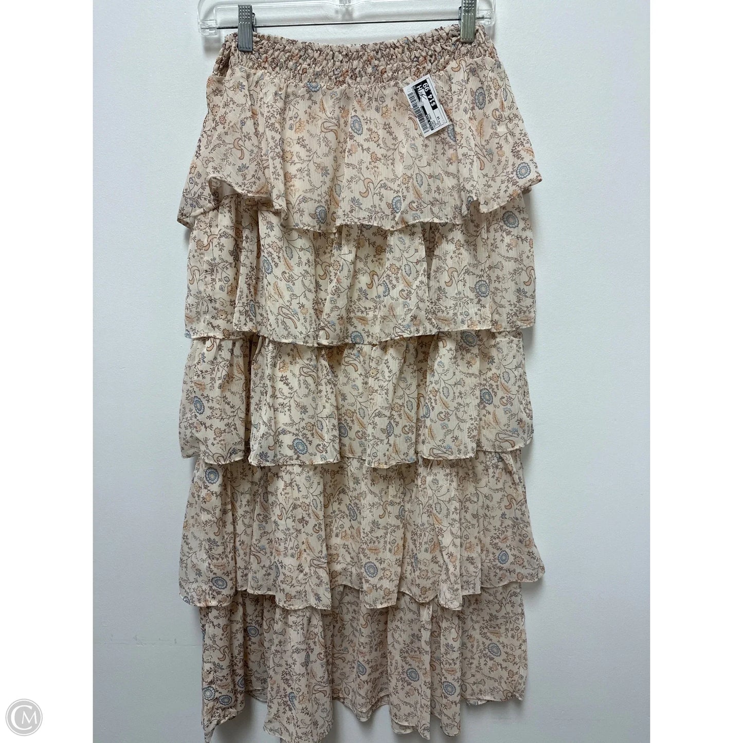 Skirt Maxi By Illa Illa In Cream, Size: 10