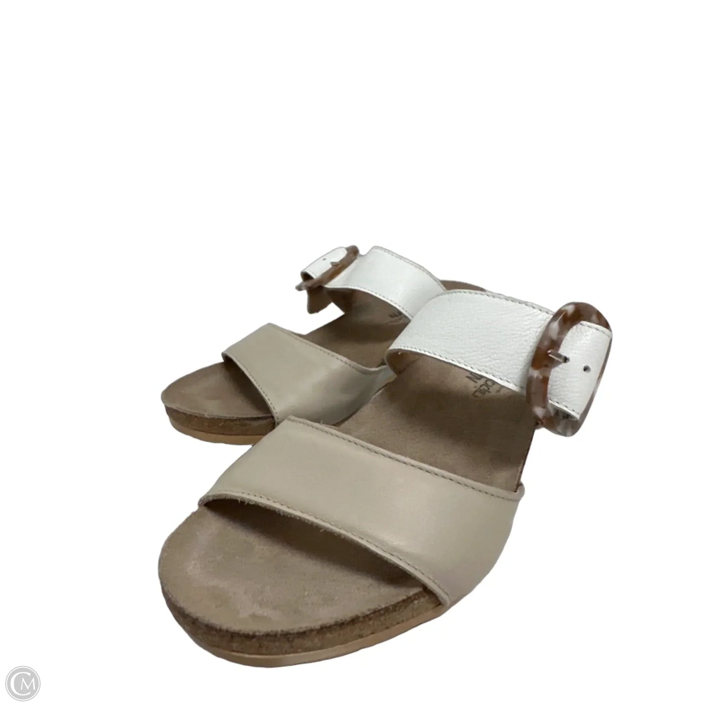 Sandals Heels Wedge By Naot In Cream, Size: 8