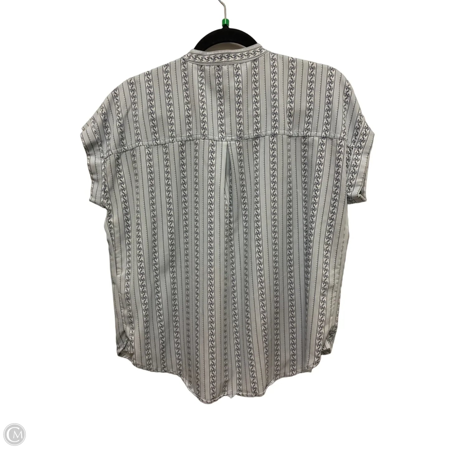 Blouse Short Sleeve By Lands End In Blue, Size: M