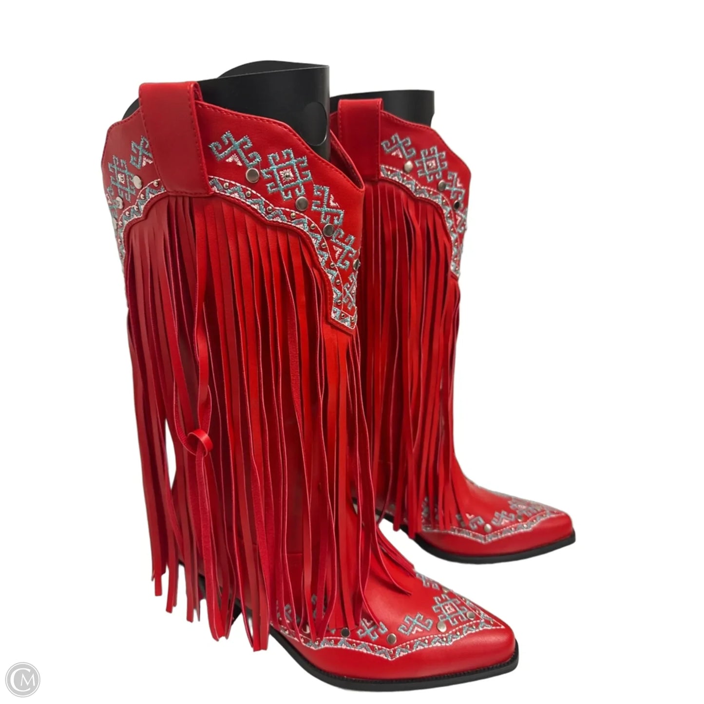 Boots Western By Clothes Mentor In Red, Size: 9
