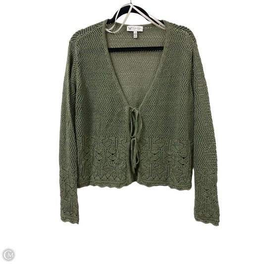 Sweater Cardigan By Jessica Simpson In Green, Size: Xl