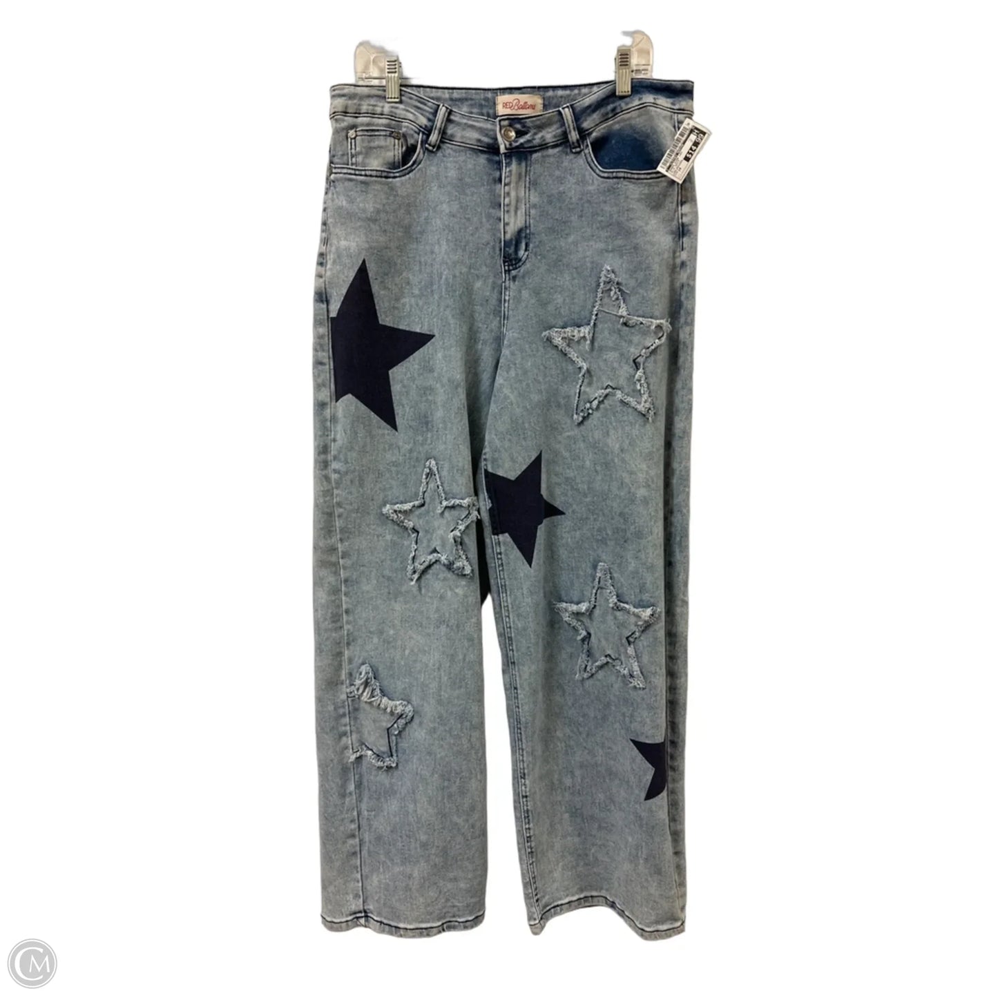 Jeans Wide Leg By Clothes Mentor In Blue Denim, Size: 14