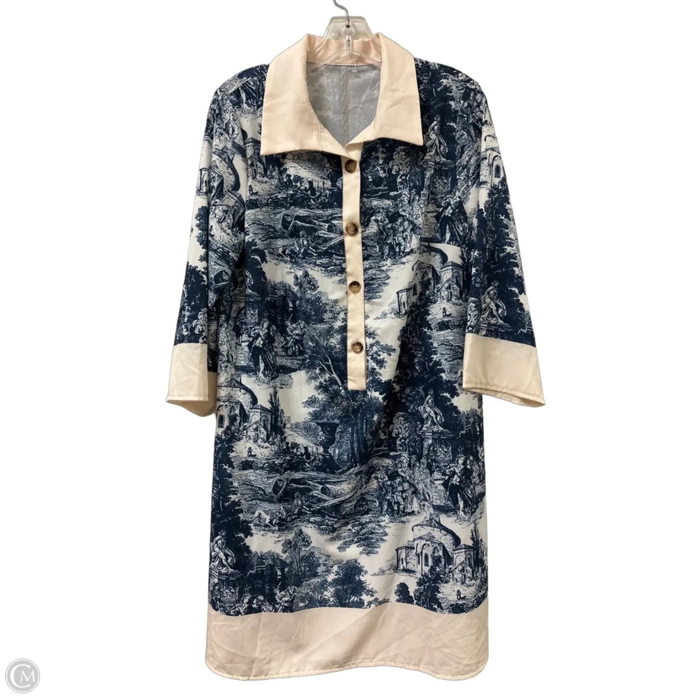 Dress Casual Midi By Shein In Blue, Size: L