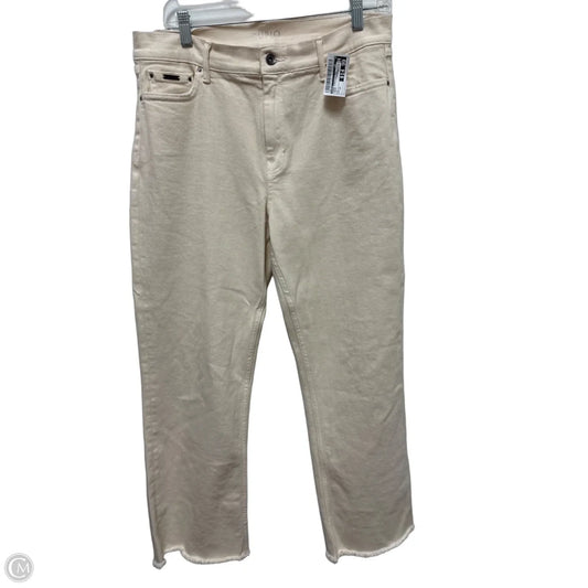 Jeans Straight By Cupio In Cream, Size: 12