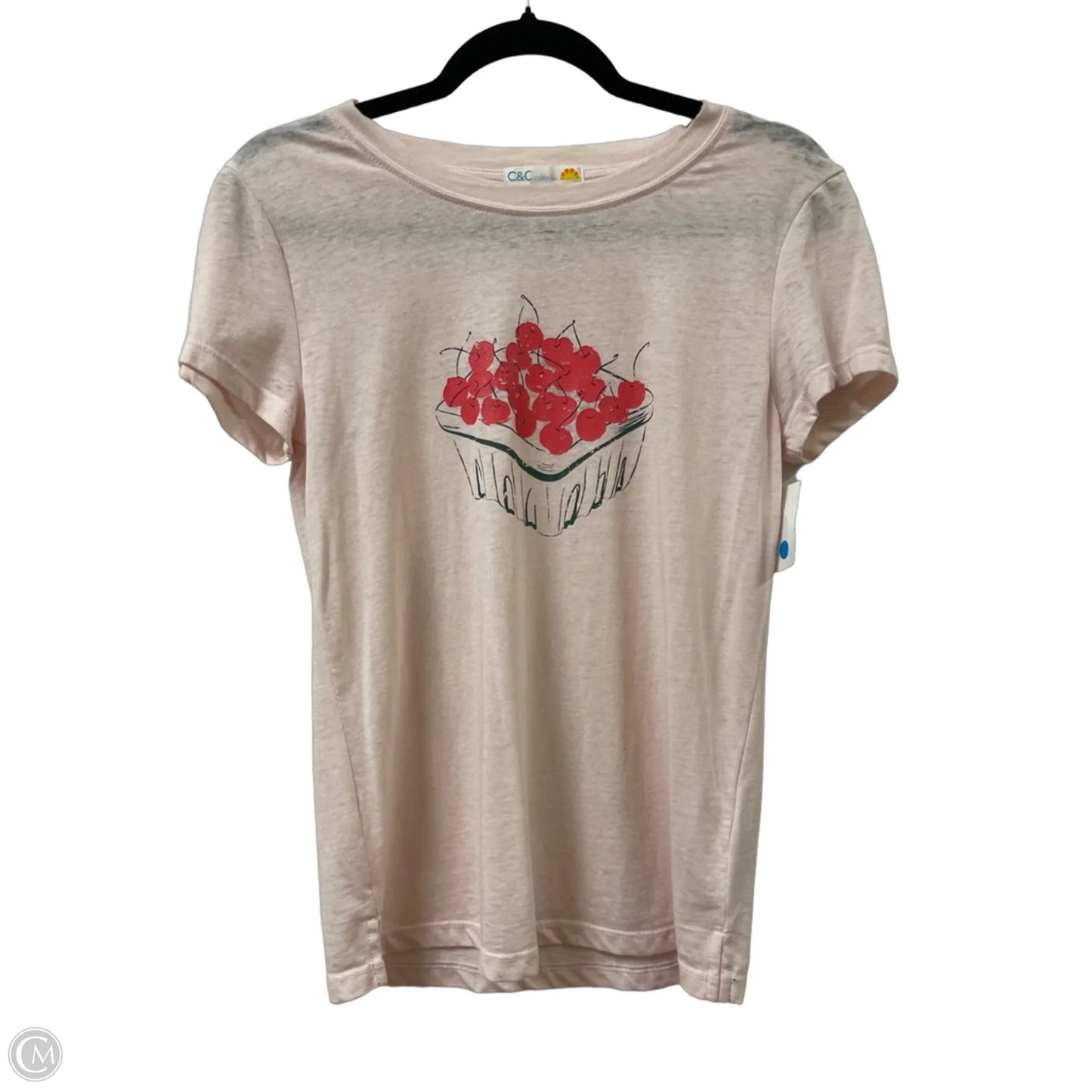 Top Short Sleeve By C And C In Pink, Size: Xs