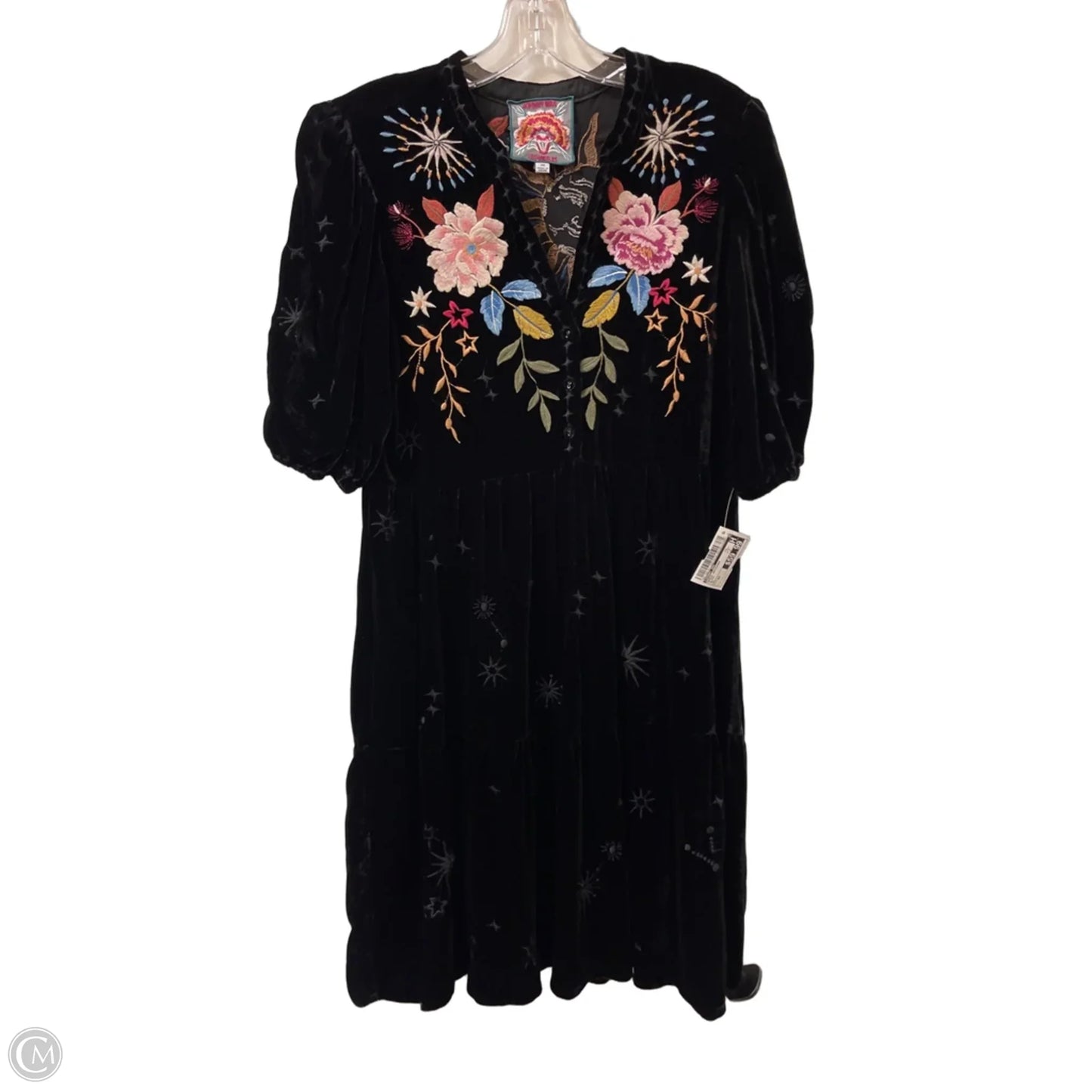 Dress Designer By Johnny Was In Black, Size: Xs