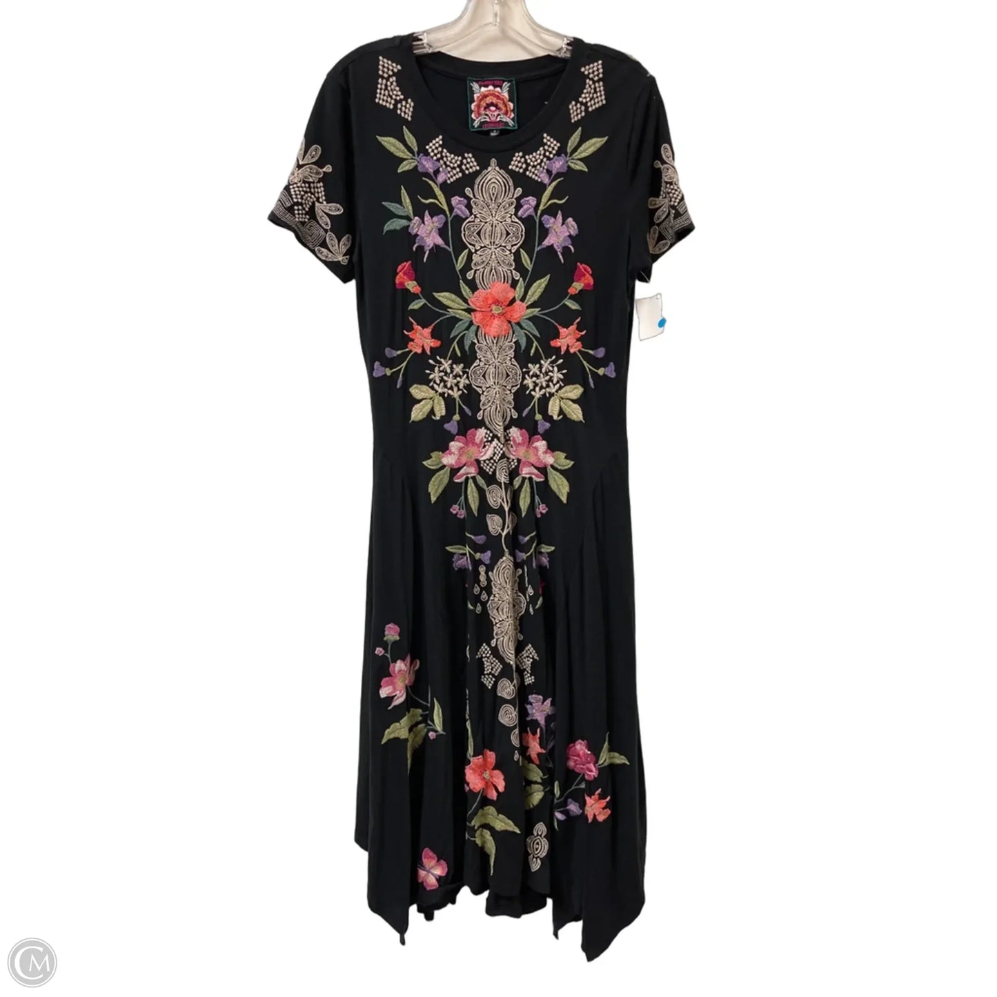 Dress Designer By Johnny Was In Black, Size: S