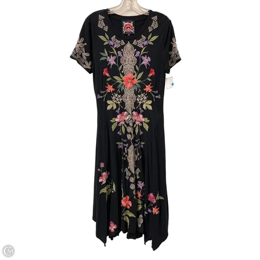 Dress Designer By Johnny Was In Black, Size: S