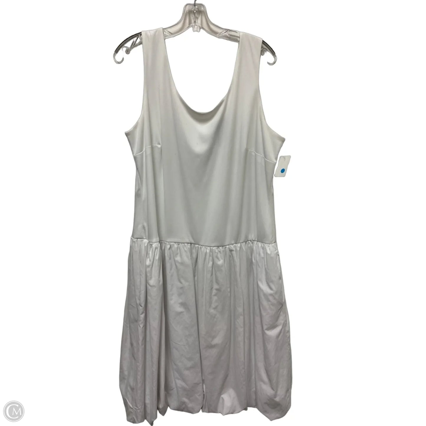 Dress Casual Midi By Ashley Stewart In White, Size: 2x