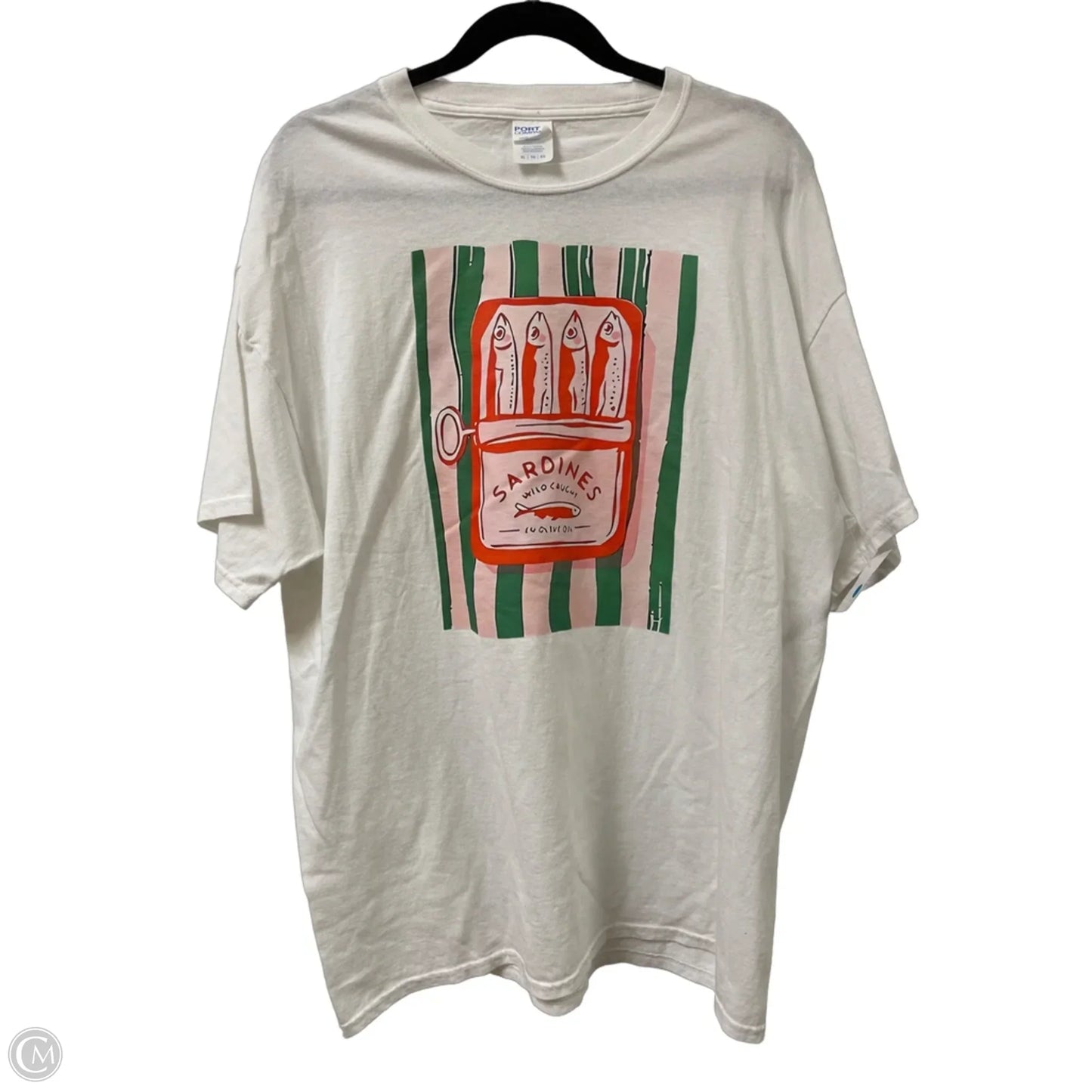Top Short Sleeve By Port & Company In White, Size: Xl