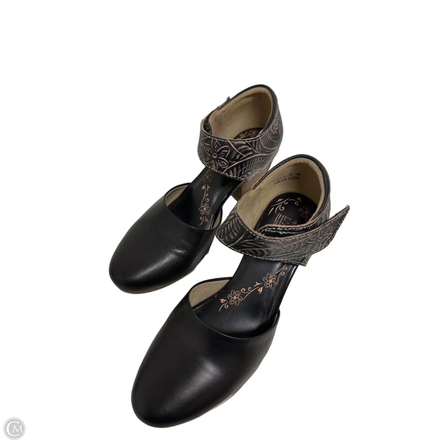 Shoes Heels Block By Lartiste In Black, Size: 5.5