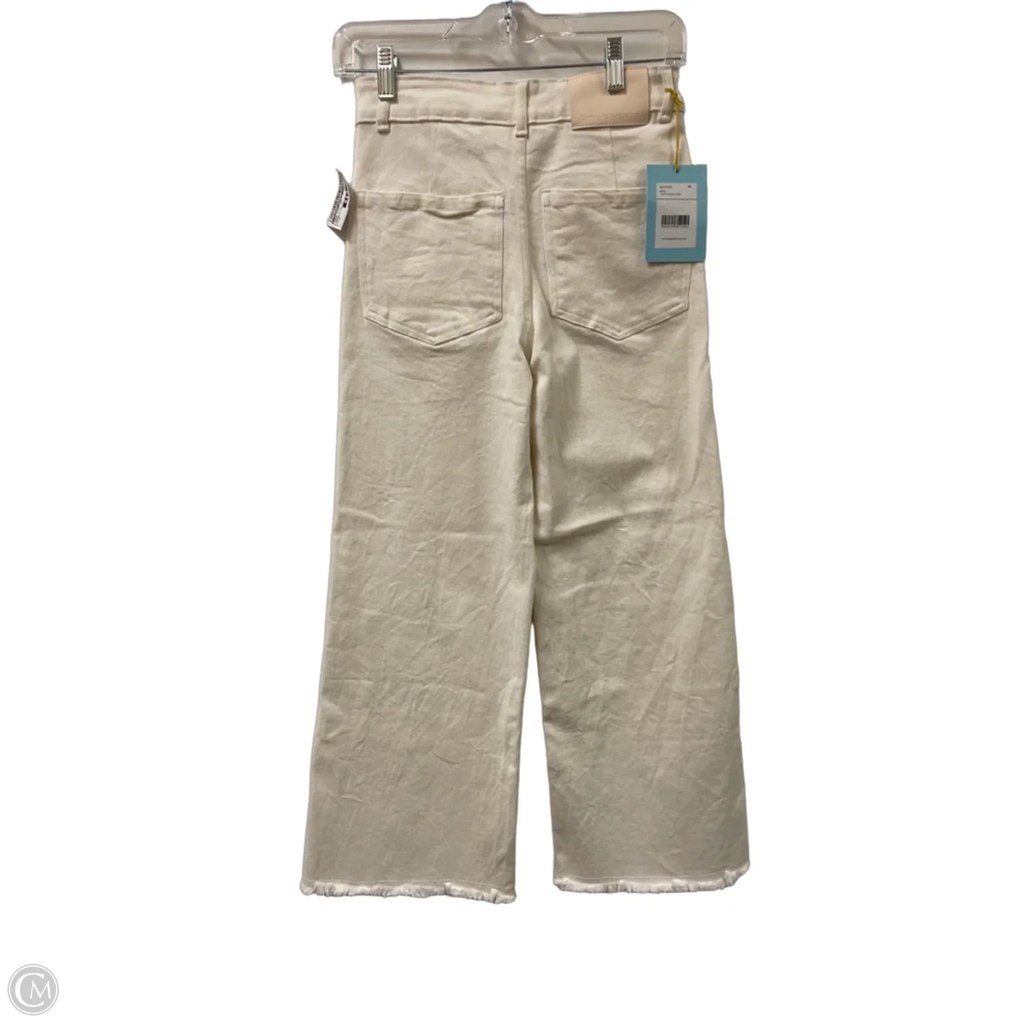 Jeans Wide Leg By Clothes Mentor In Cream, Size: 2