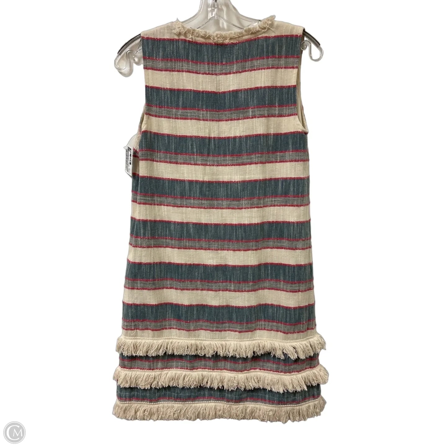 Dress Casual Midi By Holding Horses In Blue & Cream, Size: Xs