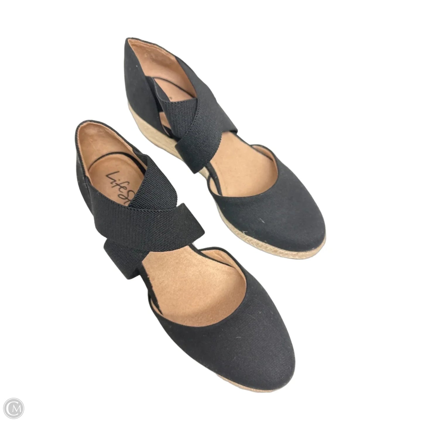 Shoes Heels Wedge By Life Stride In Black, Size: 8.5
