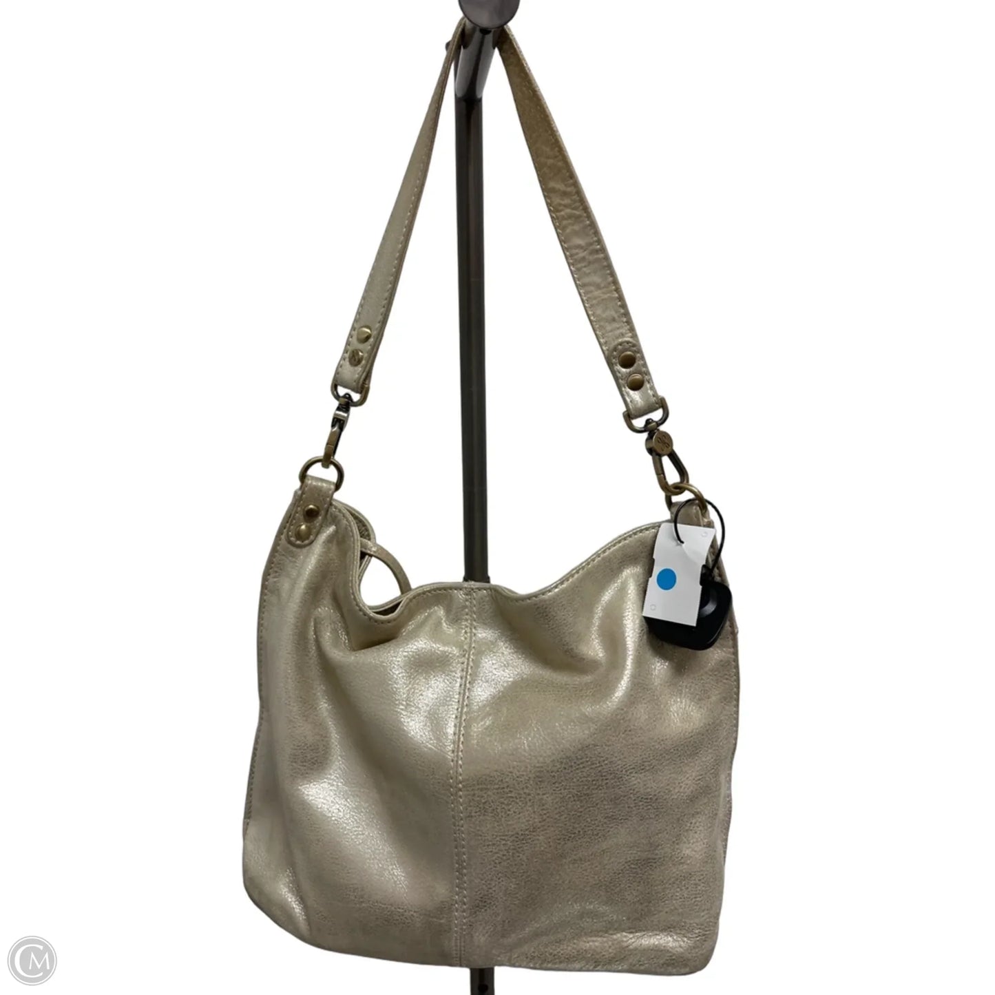 Handbag Leather By Hobo Intl, Size: Medium