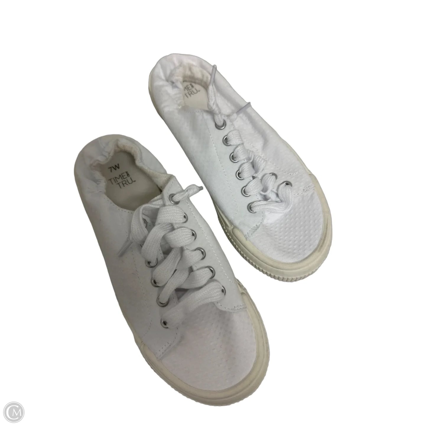 Shoes Flats By Time And Tru In White, Size: 7
