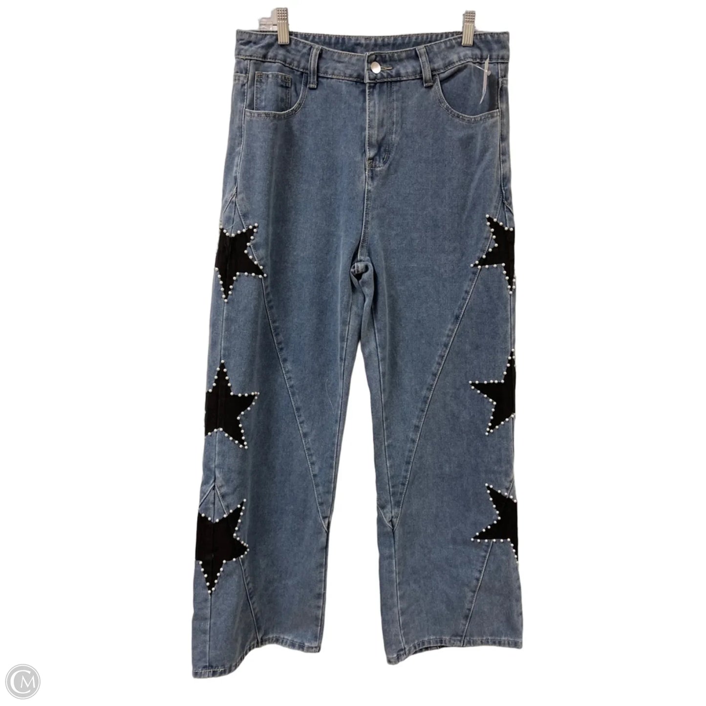 Jeans Wide Leg By Clothes Mentor In Blue Denim, Size: 12