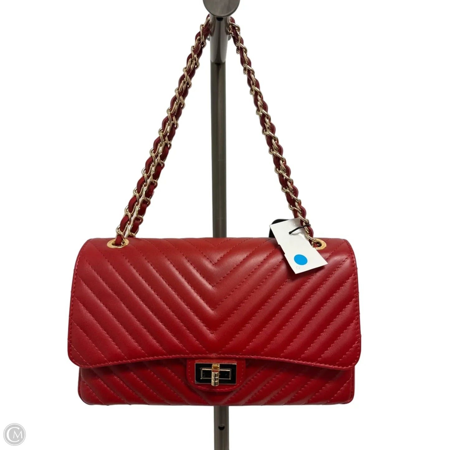 Handbag Leather By Cma, Size: Large