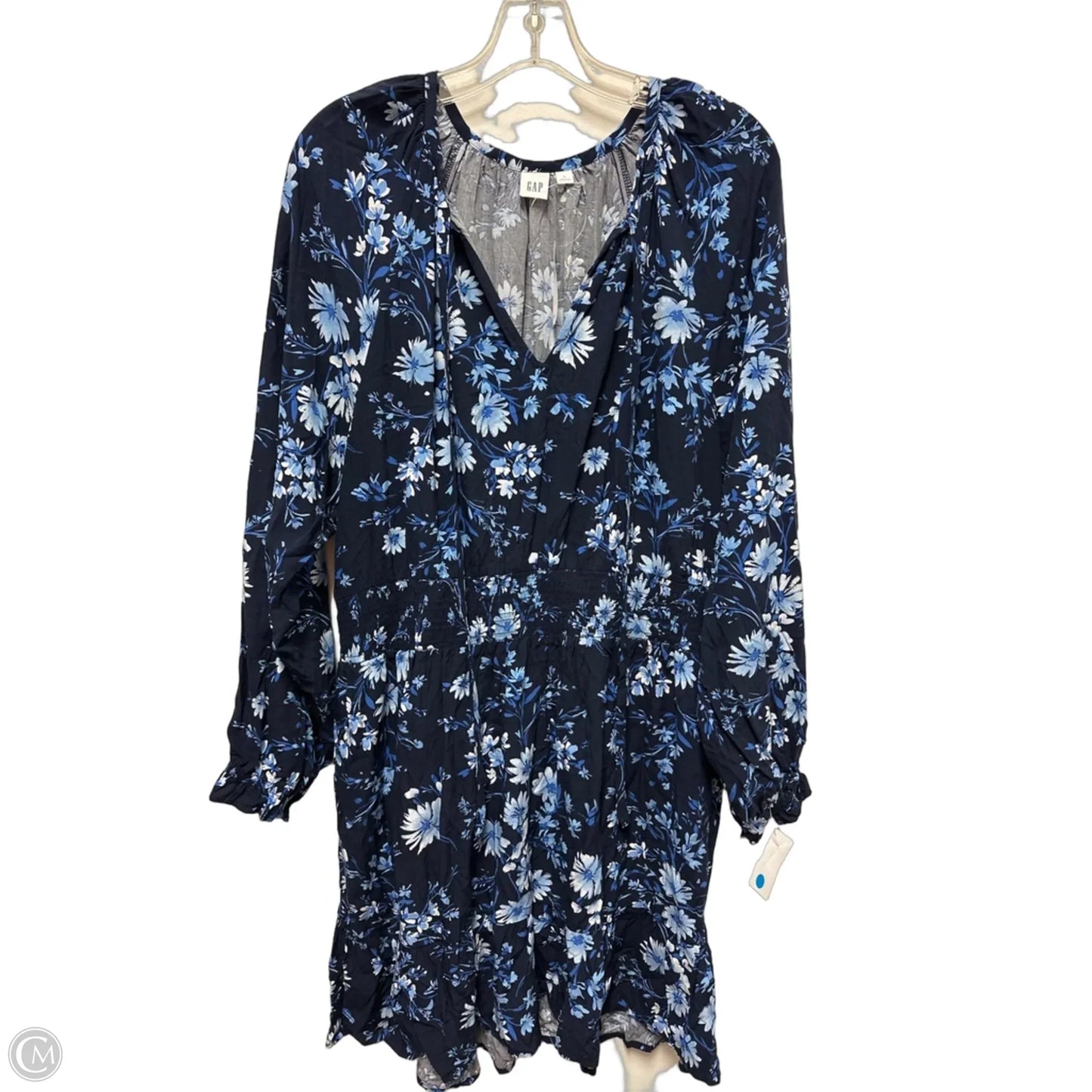 Dress Casual Midi By Gap In Blue, Size: L