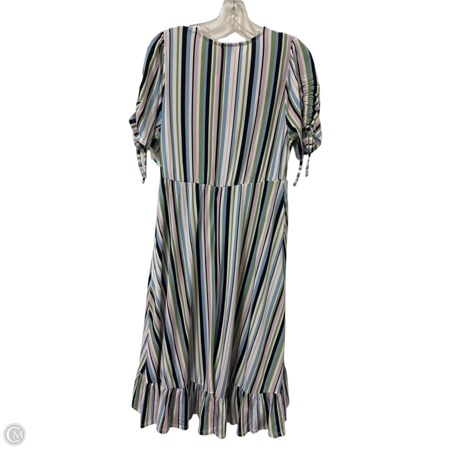 Dress Casual Maxi By Torrid In Blue & Green, Size: L