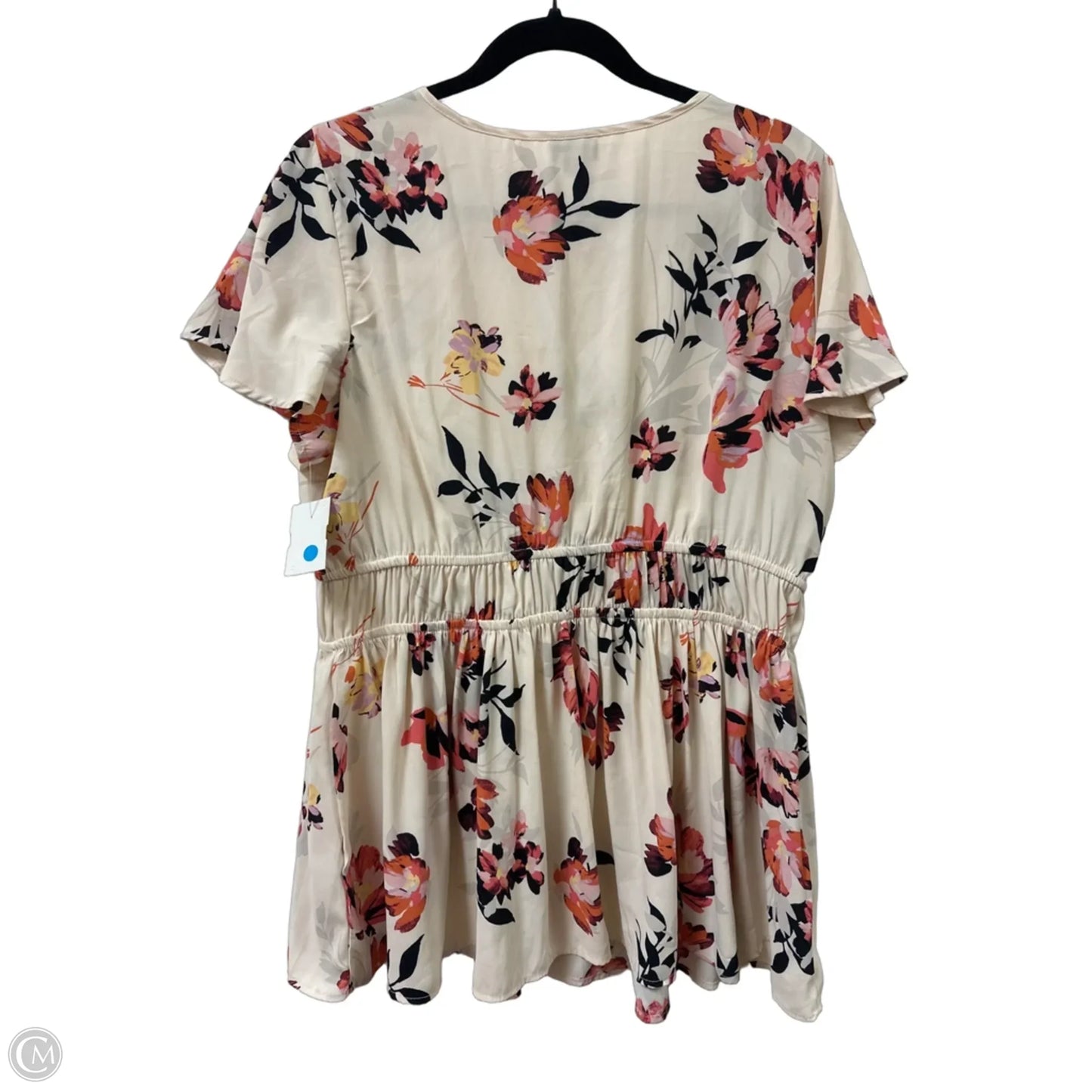 Top Short Sleeve By Torrid In Floral Print, Size: L