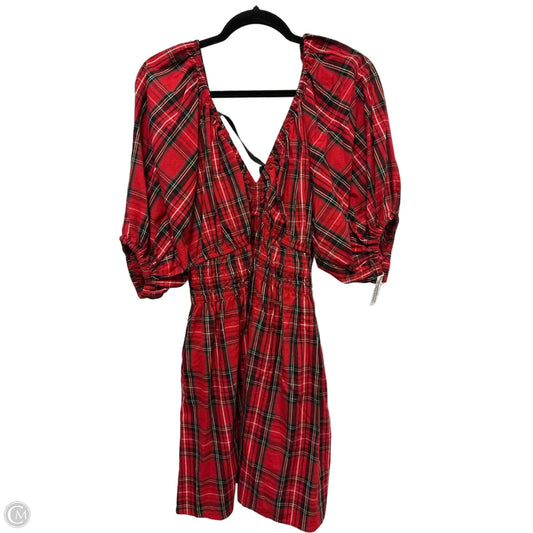 Dress Casual Midi By Old Navy In Red, Size: L
