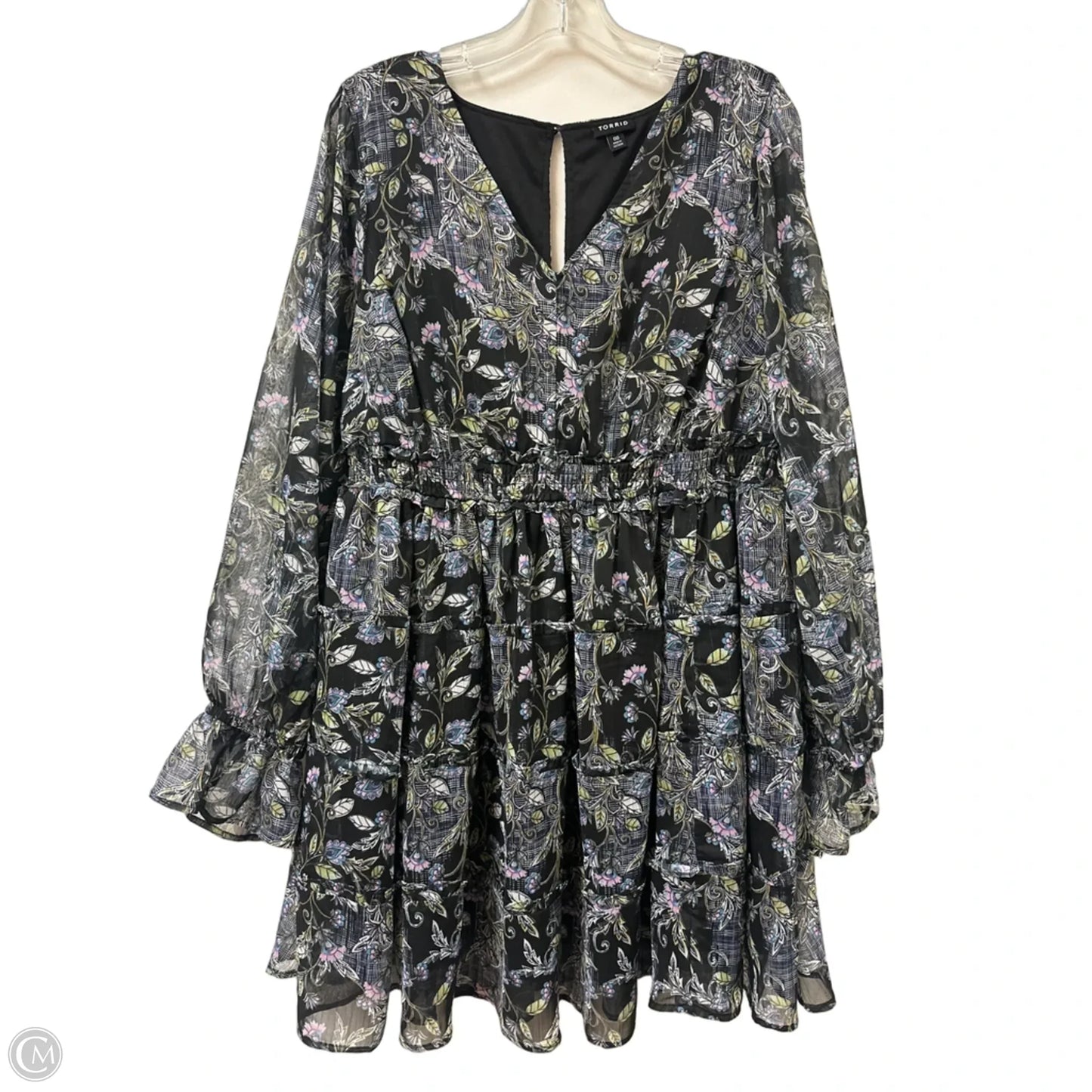Dress Casual Midi By Torrid In Black, Size: L