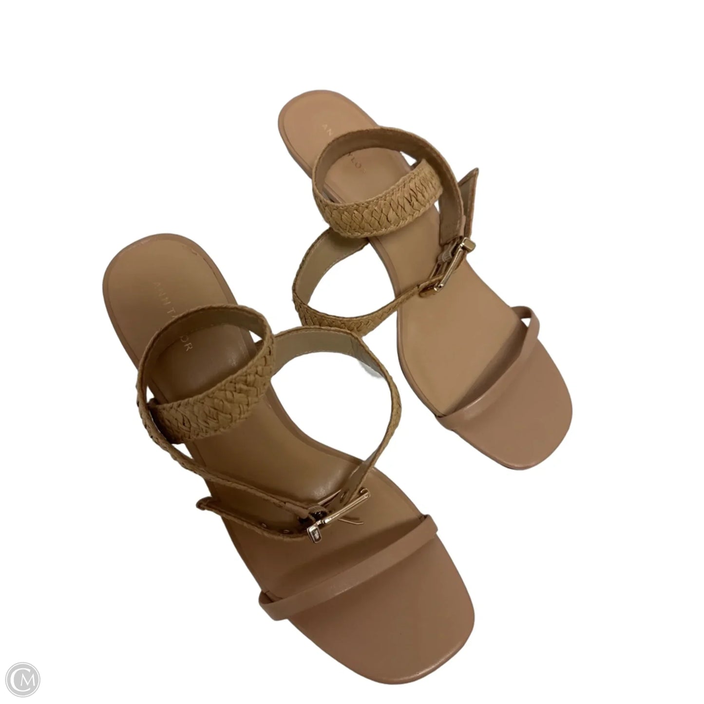 Sandals Heels Stiletto By Ann Taylor In Tan, Size: 10