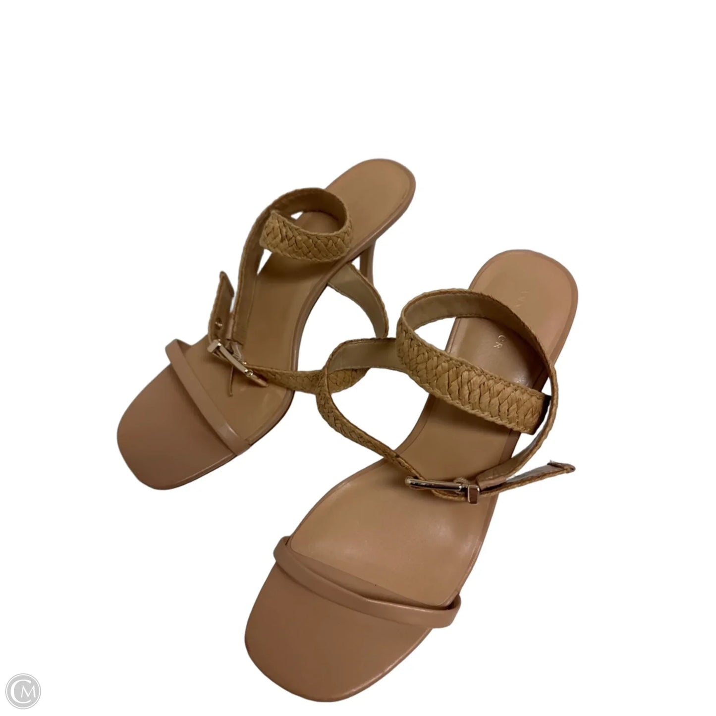 Sandals Heels Stiletto By Ann Taylor In Tan, Size: 10