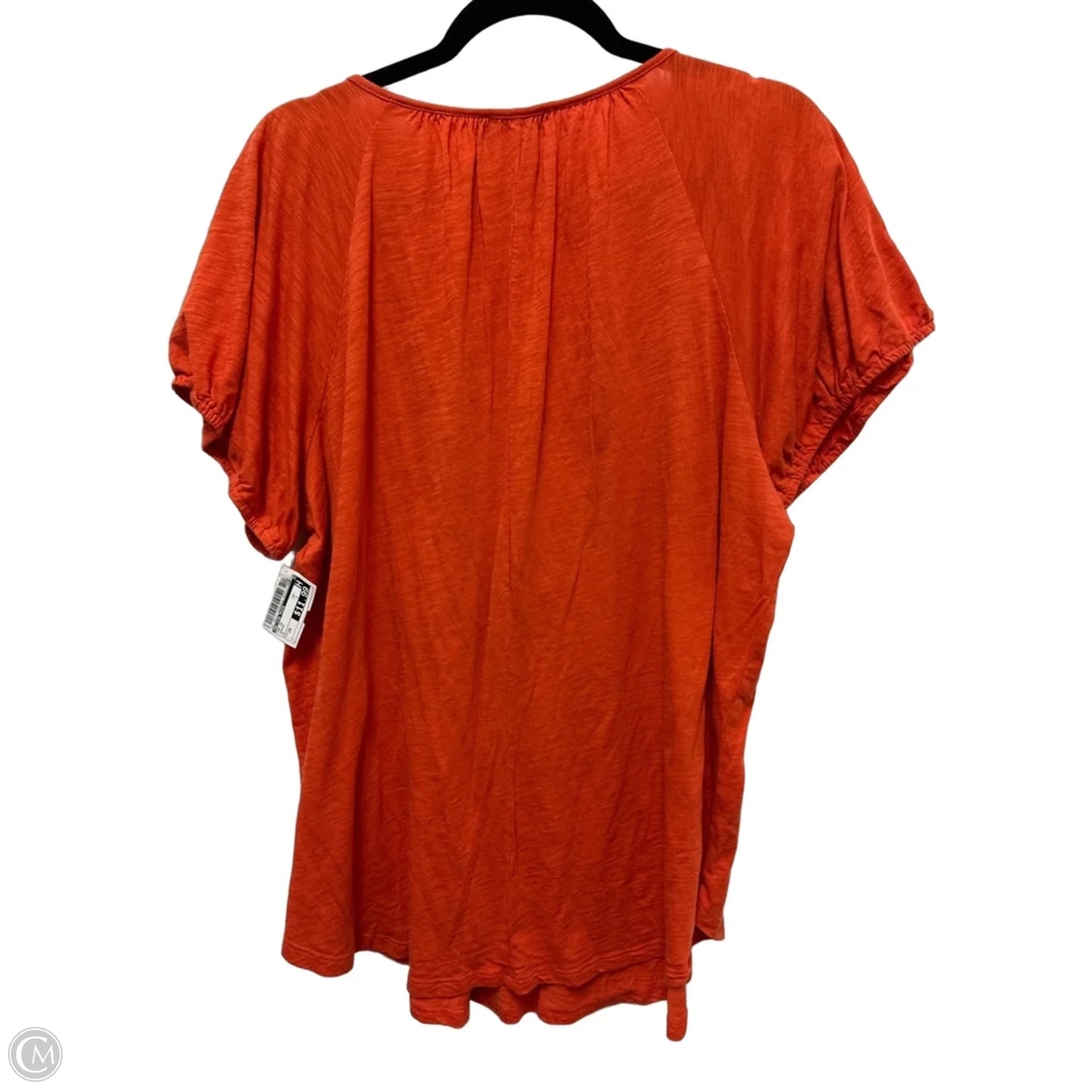 Top Short Sleeve By Melissa Paige In Orange, Size: 2x