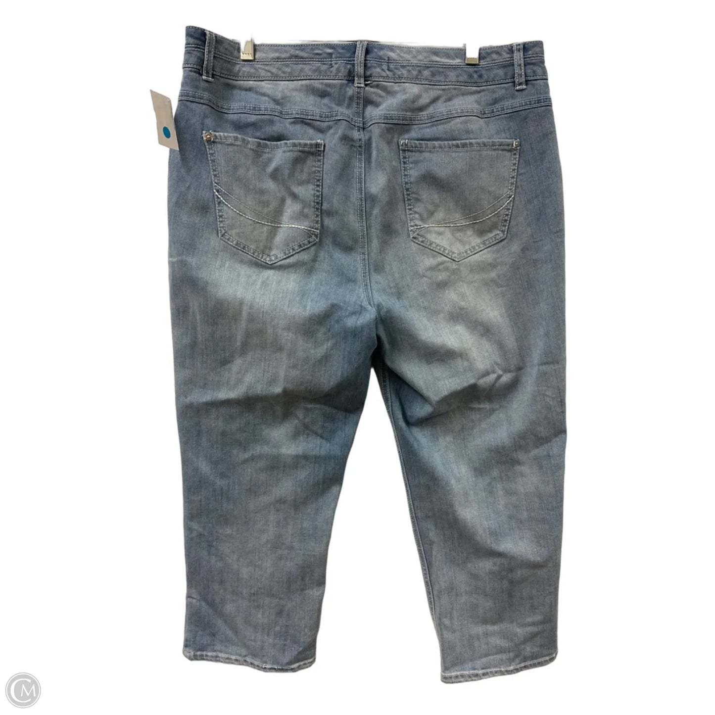 Jeans Straight By Cato In Blue Denim, Size: 16